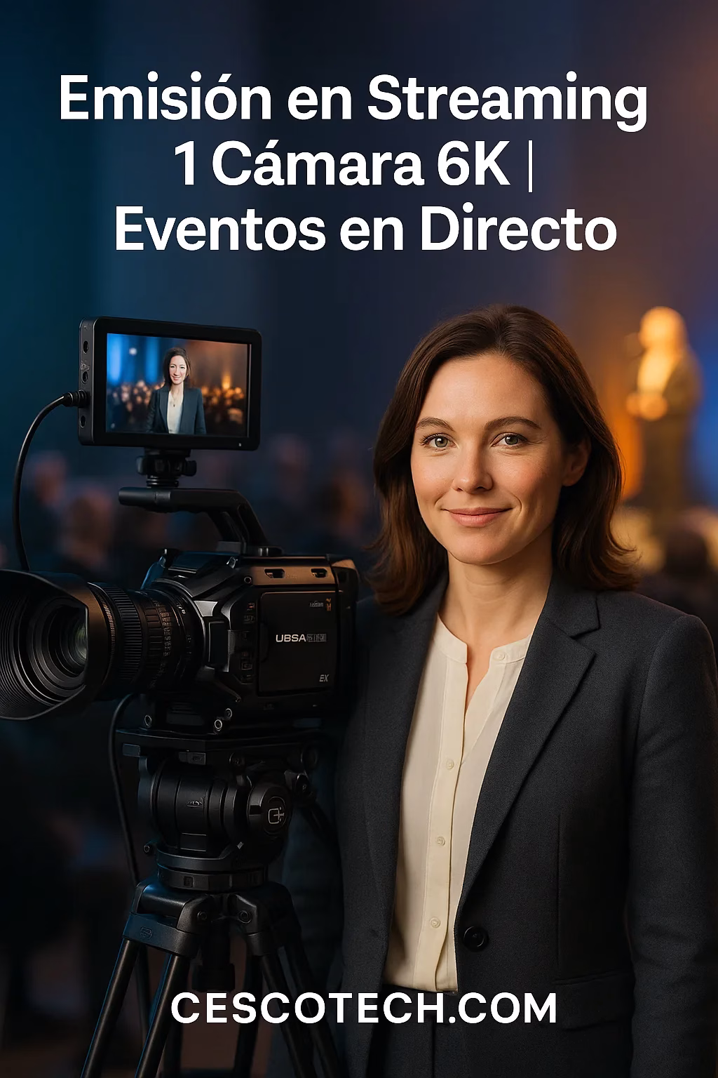 Emisión en Streaming 1 Cámara 6K | Eventos en Directo