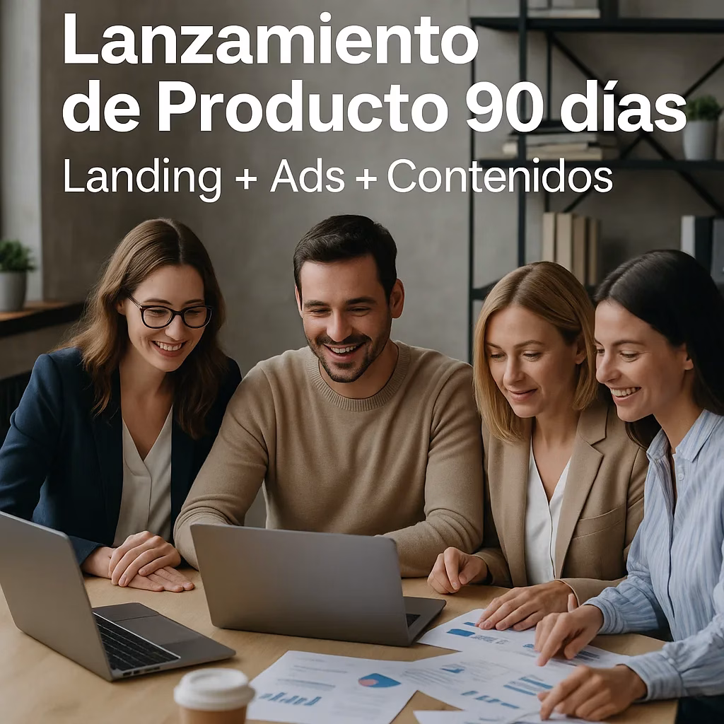 Paquete lanzamiento de producto 90 días CescoTech - landing y ads