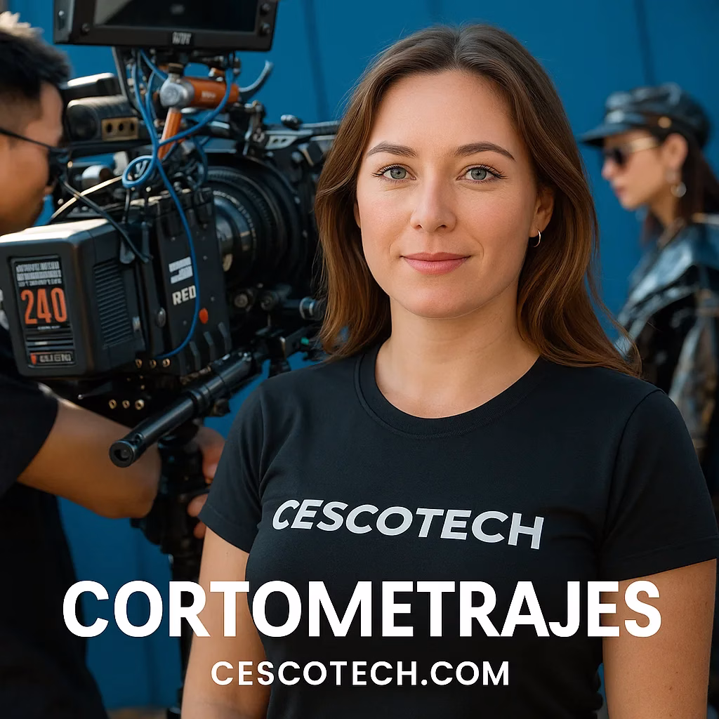 Producción profesional de Cortometrajes. Guion, rodaje y postproducción cinematográfica con proyección en festivales y plataformas digitales. cescotech.com